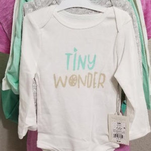 Long sleve onesies 12 months 4 pack